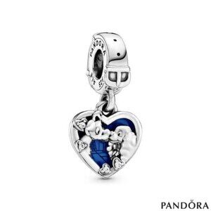 Pandora Disney Lady and the Tramp Heart Dangle Charm